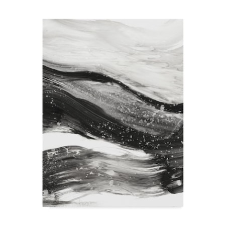 Ethan Harper 'Black Waves I' Canvas Art,14x19